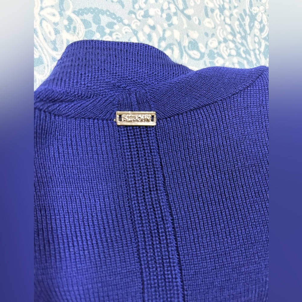 St. John Royal Blue cardigans - Picture 10 of 10